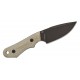 Viper Knives Handy Fixed Blade Knife - 3.3" CPM-MagnaCut Black Blade 3D Machined Green Canvas Handle