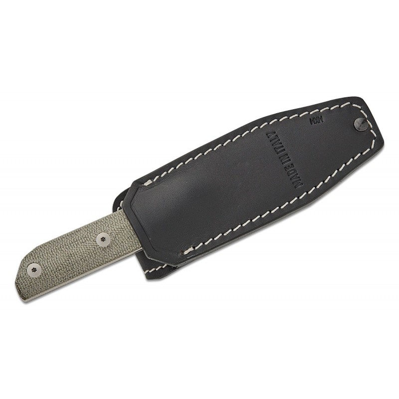 Viper Mirror2 Fixed Blade Knife - 3.25" M390 Blade 3D Machined Green Canvas Micarta Handle