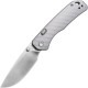 Vosteed Marten Folding Knife - 2.98" 154CM Blade Grey Fluted Aluminum Handle