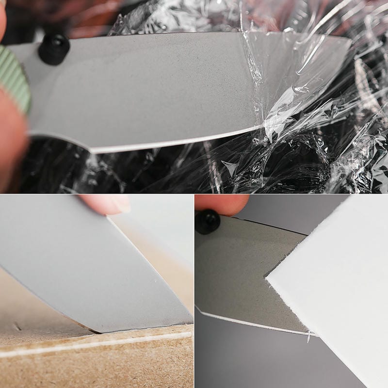 Vosteed Marten Folding Knife - 2.98" 154CM Blade Green Fluted Aluminum Handle