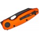 Vosteed Ankylo Folding Knife - 3.18" Elmax Black Reverse Tanto Blade Orange Frag Aluminum Handle