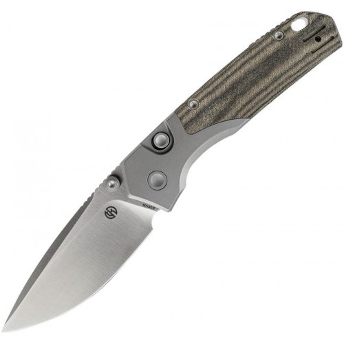 Vosteed Psyop 299 Folding Knife - 2.99" S35VN Satin DP Blade Green Norplex UltreX Micarta Handle