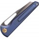 Vosteed Gavko Leopard Top Folding Knife - 3.38" Bohler M390 Stainless Steel Blue Titanium Handle
