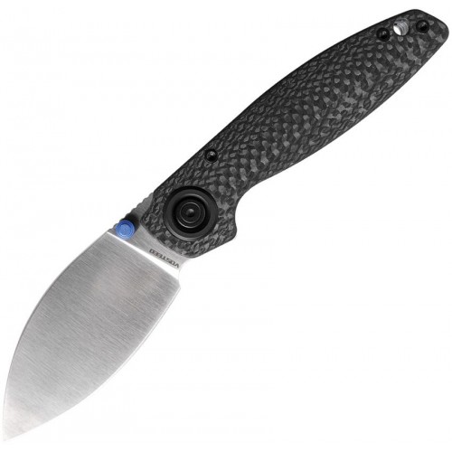 Vosteed Shilin Cutter Vanchor Lock Folding Knife - 2.9" Elmax Kukri Blade Carbon Fiber Handle