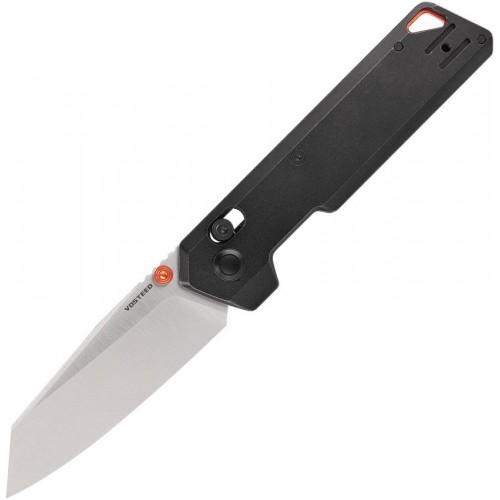 Vosteed Parallel Crossbar Lock Folding Knife - 2.9" 154CM Blade Black Titnaium Handle