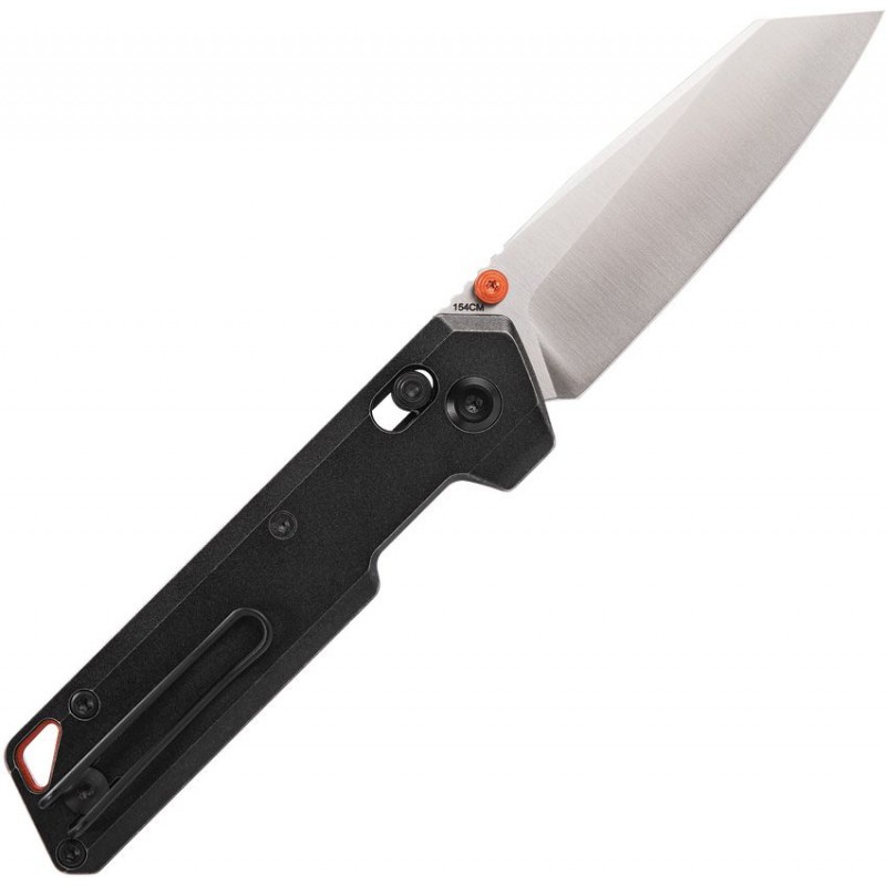 Vosteed Parallel Crossbar Lock Folding Knife - 2.9" 154CM Blade Black Titnaium Handle
