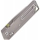 Vosteed Parallel Crossbar Lock Folding Knife - 2.9" 154CM Blade Satin Grey Titnaium Handle