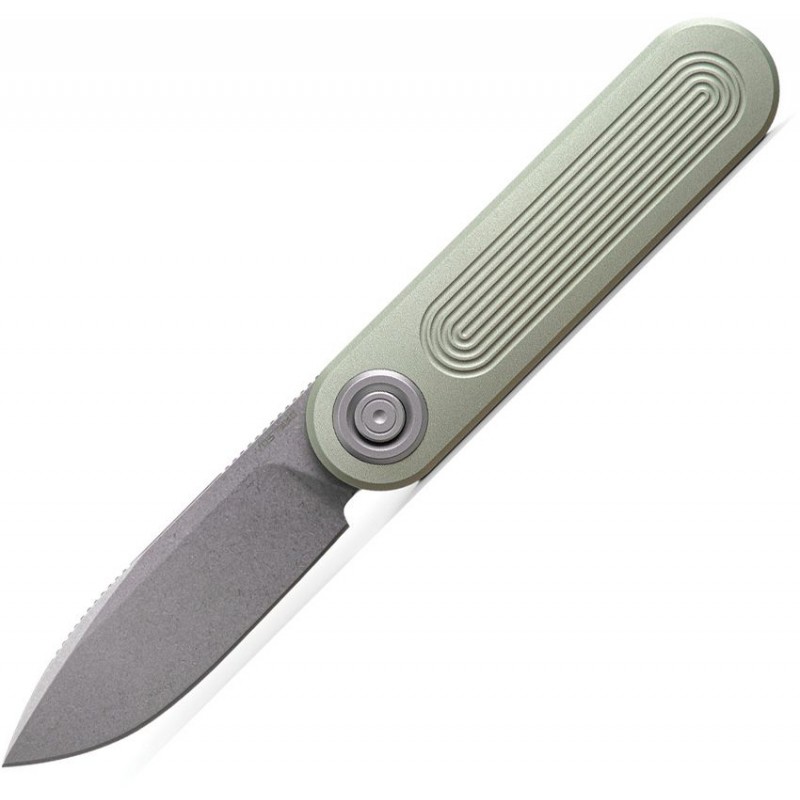 Vosteed Corgi-V 295 Vanchor Lock Pocket Knife - 2.95" S35VN Blade Green Aluminum Handle