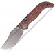 Vosteed Naga Top Folding Knife - 3.47" CPM-S35VN Blade Raindrop Micarta Handle