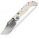 Vosteed Naga Top Folding Knife - 3.47" CPM-S35VN Blade Ivory Drift Bamboo Micarta Handle