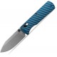 Vosteed Vombat Folding Knife - 2.92" M390 Satin Zulu Blade Blue Aluminum Handle