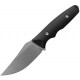 Vosteed H-Back Fixed Blade Knife - 2.92" Nitro-V Blade Black G10 Handle Kydex Sheath S.O.A.R. Clip