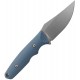 Vosteed H-Back Fixed Blade Knife - 2.92" Nitro-V Blade Blue G10 Handle Kydex Sheath S.O.A.R. Clip