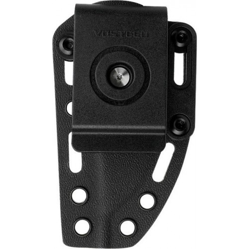 Vosteed H-Back Fixed Blade Knife - 2.92" Nitro-V Blade Black G10 Handle Kydex Sheath S.O.A.R. Clip