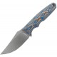 Vosteed H-Back Fixed Blade Knife - 2.92" Nitro-V Blade Blue Ocean Micarta Handle Kydex Sheath S.O.A.R. Clip