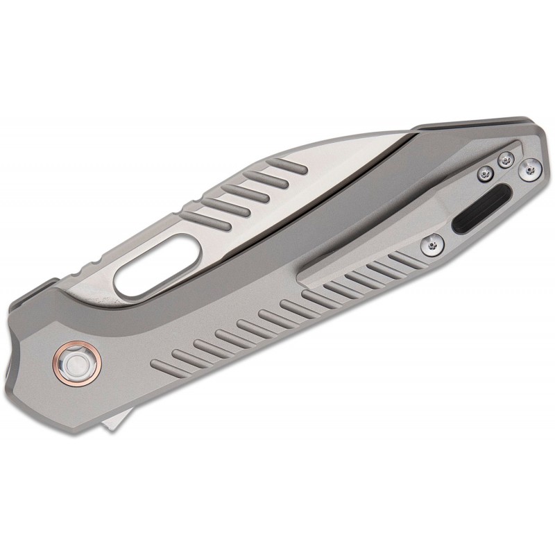 Vosteed RSKAOS Top LinerLock Knife - 3.46" M390 Wharncliffe Blade Titanium Handle