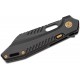 Vosteed RSKAOS Top LinerLock Knife - 3.3" M390 Black Sheepsfoot Blade Black Titanium Handle