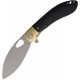 Vosteed Nightshade Folding Knife - 3.26" Elmax Kukri Blade Black Micarta Handle
