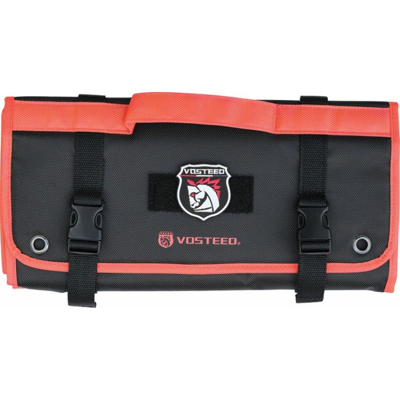 Vosteed Knife Roll - Black and Orange Holds 15 Knives