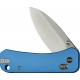 We Knife Banter 2 Crossbar Lock Folding Knife - 2.87" S35VN DP Blade Blue Aluminum Handle