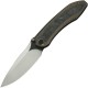 We Knife Winsome Folding Knife - 3.74" M390 Blade Bronze Titanium Handle Marble CF Inlays