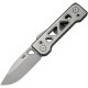 We Knife Tyro Superlock Folding Knife - 2.91" CPM-20CV DP Blade Gray Machined Titanium Handle