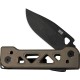 We Knife Tyro Superlock Folding Knife - 2.91" CPM-20CV DP Blade Bronze Machined Titanium Handle