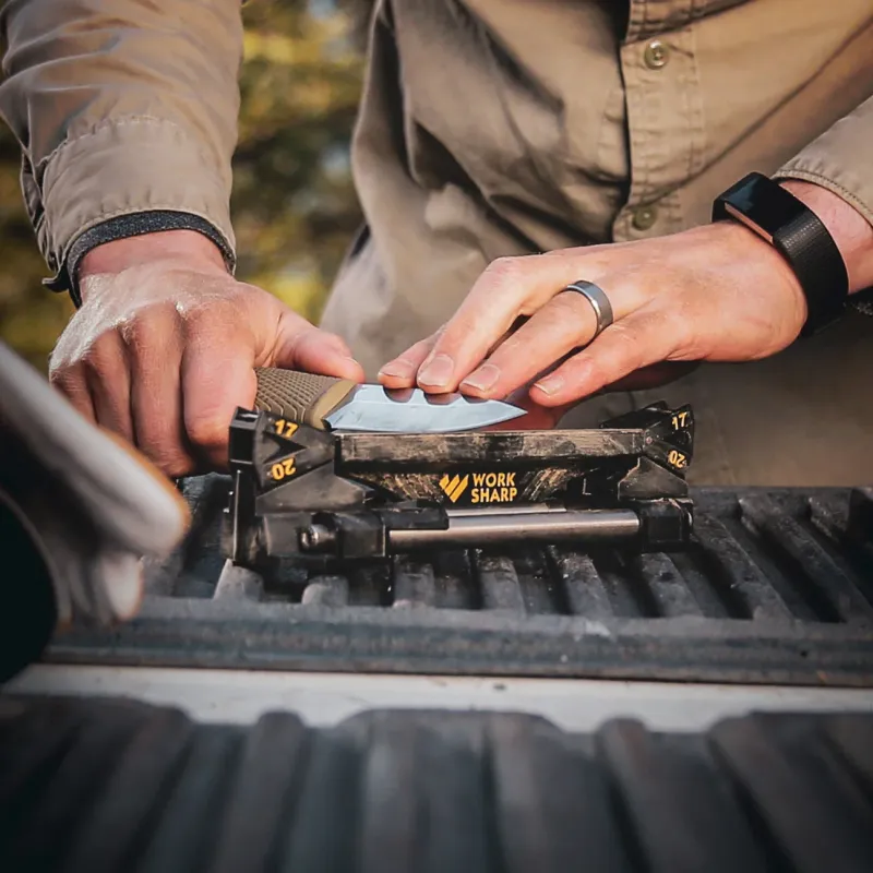 Work Sharp Guided Sharpening System - Complete Benchtop Sharpening and Honing System Cyclaire Knives and Tools