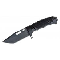 SOG SEAL FX Part Serrated Knife - 4.3" S35VN Black Tanto Blade, GRN Handles, Kydex Sheath