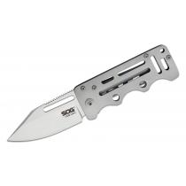 SOG Cash Card Folding Knife - 2.75" Clip Point Blade, Steel Handle