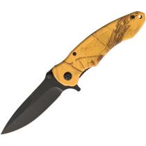 ABKT Tac Realtree Blaze Orange Renegade Knife - 3.5" Stainless Steel Blade