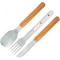 Akinod 12H34 Magnetic Cutlery Set - Olive Wood Handle