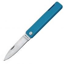 Baladeo Papagayo Lockback Pocket Knife Turquoise - 3" Stainless Steel Blade Turquoise TPE Handle