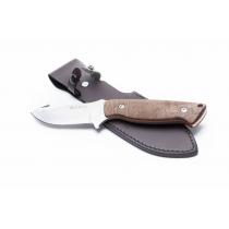 Beretta Chamois Fixed Blade Knife - 4.3" Stainless Steel Blade, Walnut and G10 Handle