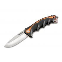 Boker Magnum Chainsaw Attendant Satin - 3.54" Blade, Black and Orange Handle - 01RY294