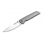 Boker Magnum Eternal Classic Thumb Pocket Knife - 3.54" Blade, Steel Handle
