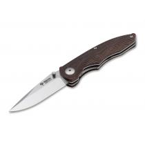 Boker Arbolito Gemini Guayacan Stud Folding Knife - 3.54" Blade, Guayacan Wood Handle - 01BA001G