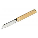 Boker Plus Zenshin 42 UK EDC Knife 2.9" Blade Brass Handle