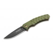 Boker Magnum Iguanodon Pocket Knife - 3.14" Blade, Olive G10 Handle - 01SC072