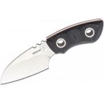 Boker Plus PryMate Pro Fixed Blade Knife - 2.95" Stonewashed Sheepsfoot, Black G10 Handles, Kydex Sheath