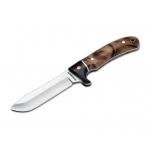 Boker Magnum Kids Knife - 3.14" Round Ended Blade, Rosewood Handle, Leather Sheath 02MB362