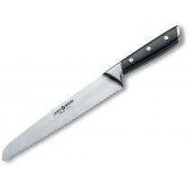 Boker Forge Bread Knife - 8.62" Blade, Black Synthetic Handle