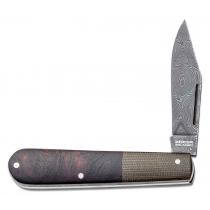Boker Barlow Integral UK EDC Pocket Knife - 2.64" Leopard Damascus Blade, Desert Ironwood Handles with Micarta Bolsters - 100501DAM