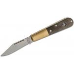 Boker Barlow Expedition UK EDC Pocket Knife - 2.52" Bead Blast Blade, Micarta Handles with Brass Bolsters