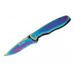 Boker Magnum Rainbow II Knife - 2.83" Blade - Multi Coloured Handle - 01YA107
