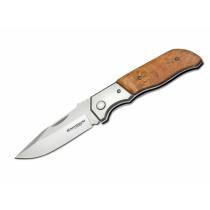 Boker Magnum Forest Ranger 42 Folding Knife 3.8" Blade Wood Handle