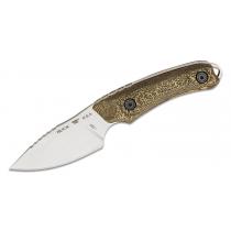 Buck 662 Alpha Scout Fixed Blade Knife - 2.875" S35VN Blade Patterned Richlite Handle Leather Sheath