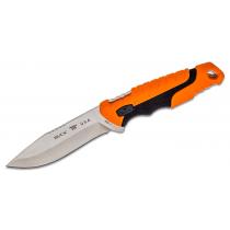 Buck Large Pursuit Pro Fixed Blade Knife - 4.2" S35VN Blade Orange Handle Polyester Sheath
