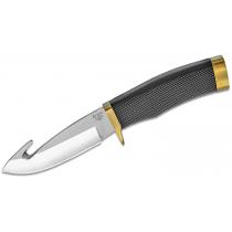 Buck Zipper Rubber Knife - 4.25" Blade with Gut Hook Rubber Handle Nylon Sheath