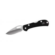 Buck 726 Mini SpitFire Folding Knife 2.75" Satin Plain Blade, Black Aluminum Handles
